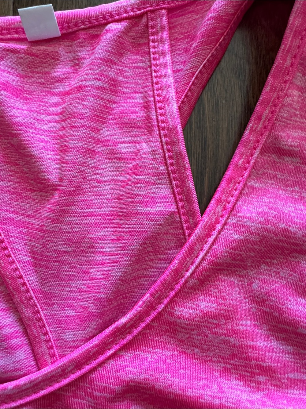 Women’s Racerback Tank Top in Vibrant Hot Pink - Picture 4 of 6